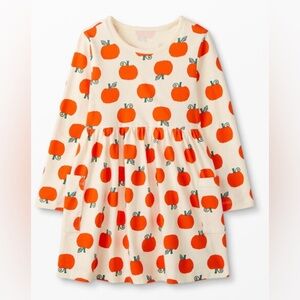 Long Sleeve Halloween Print Pocket Dress